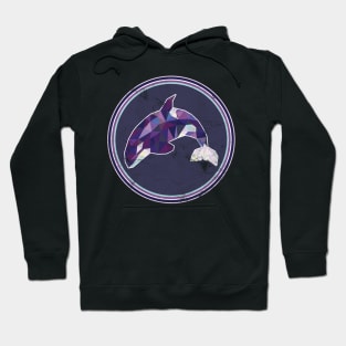 Orca Distressed Shirt: Cute Colorful Art Killer Whale Hoodie